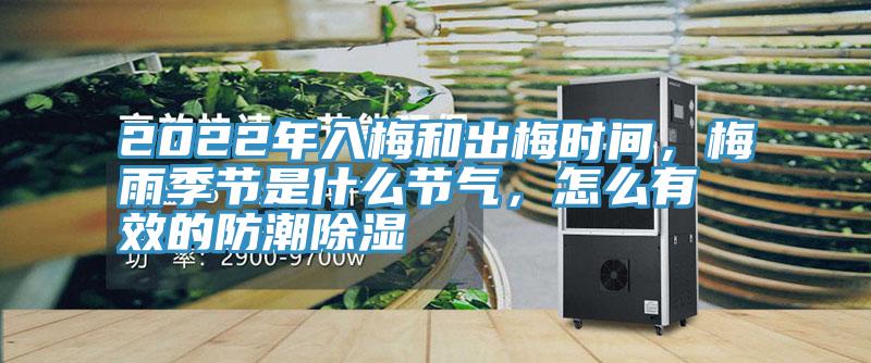 2022年入梅和出梅時間，梅雨季節(jié)是什么節(jié)氣，怎么有效的防潮除濕
