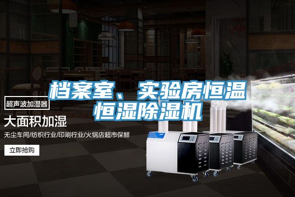 檔案室、實驗房恒溫恒濕除濕機