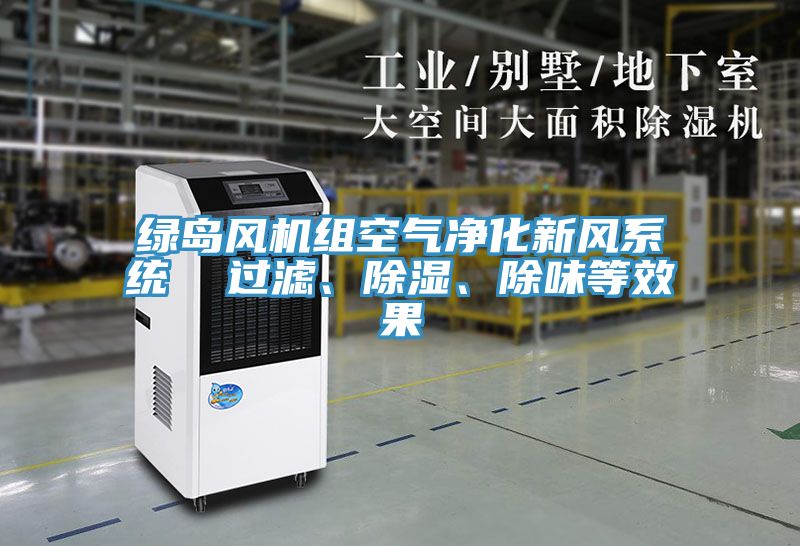 綠島風(fēng)機(jī)組空氣凈化新風(fēng)系統(tǒng)  過濾、除濕、除味等效果
