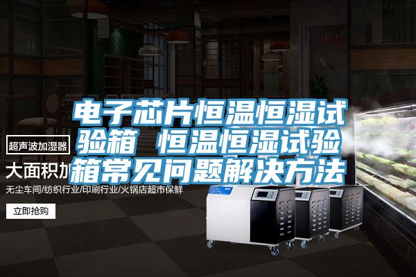 電子芯片恒溫恒濕試驗(yàn)箱 恒溫恒濕試驗(yàn)箱常見問題解決方法