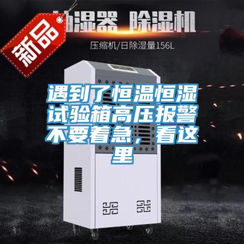 遇到了恒溫恒濕試驗(yàn)箱高壓報(bào)警不要著急，看這里