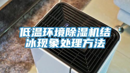 低溫環(huán)境除濕機結冰現(xiàn)象處理方法