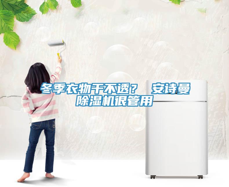 冬季衣物干不透？ 安詩曼除濕機很管用