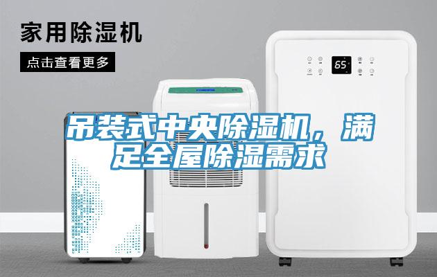 吊裝式中央除濕機，滿足全屋除濕需求