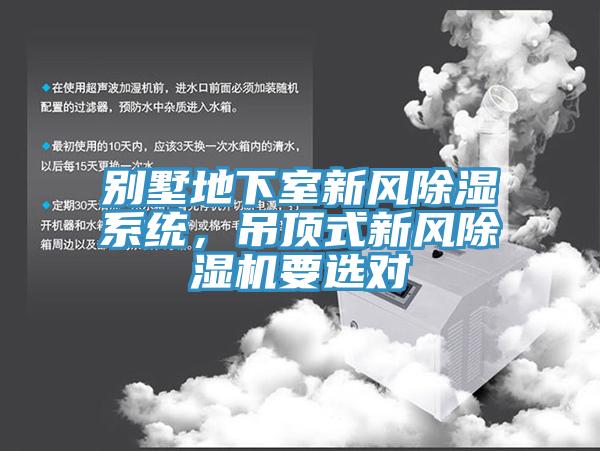 別墅地下室新風(fēng)除濕系統(tǒng)，吊頂式新風(fēng)除濕機要選對