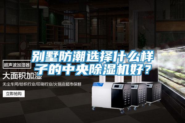 別墅防潮選擇什么樣子的中央除濕機好？